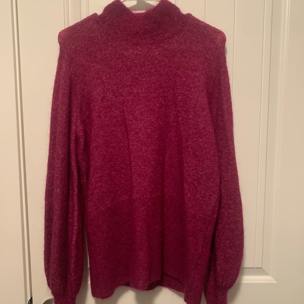 Cashmere Balloon Sleeve Sweater